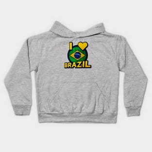 I ♥ BRAZIL Kids Hoodie